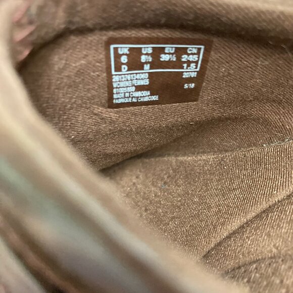 Clark's Collection Clogs Marion Jess Leather sz 8.5 Mahogany/Brown, 2.25" heel - Picture 8 of 11